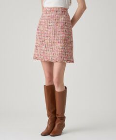 ANAYI / アナイ ミニ・ひざ丈スカート | 【セットアップ対応商品】カラーミックスツイードミニスカート