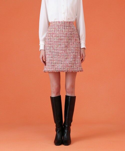 ANAYI / アナイ ミニ・ひざ丈スカート | 【セットアップ対応商品】カラーミックスツイードミニスカート | 詳細1
