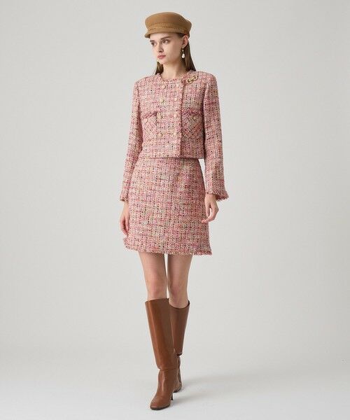 ANAYI / アナイ ミニ・ひざ丈スカート | 【セットアップ対応商品】カラーミックスツイードミニスカート | 詳細6