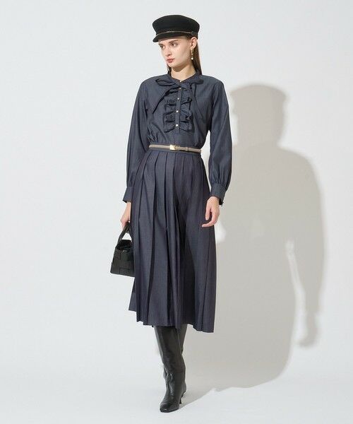 ANAYI / アナイ その他パンツ | 【セットアップ対応商品】ライトデニムプリーツパンツ | 詳細4