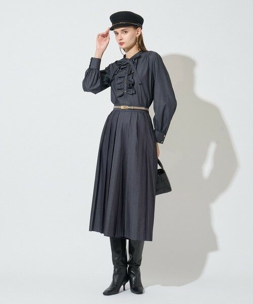 ANAYI / アナイ その他パンツ | 【セットアップ対応商品】ライトデニムプリーツパンツ | 詳細6