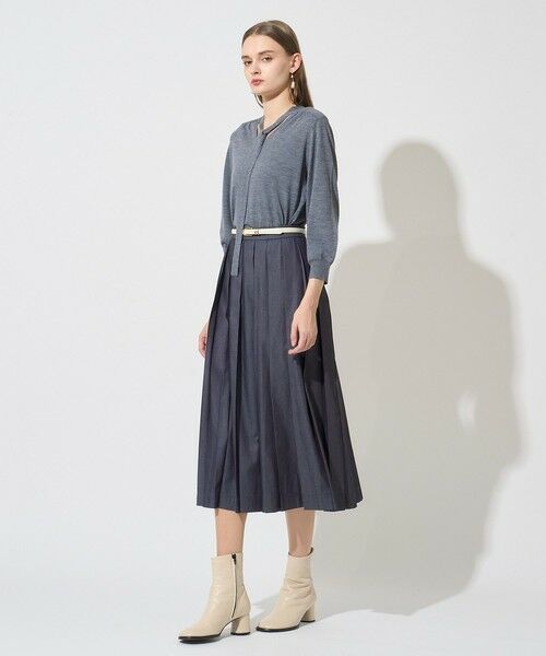 ANAYI / アナイ その他パンツ | 【セットアップ対応商品】ライトデニムプリーツパンツ | 詳細7