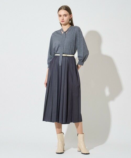 ANAYI / アナイ その他パンツ | 【セットアップ対応商品】ライトデニムプリーツパンツ | 詳細8