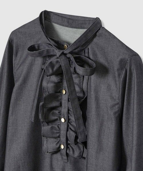 ANAYI / アナイ シャツ・ブラウス | 【セットアップ対応商品】ライトデニムタイ付き ブラウス | 詳細11