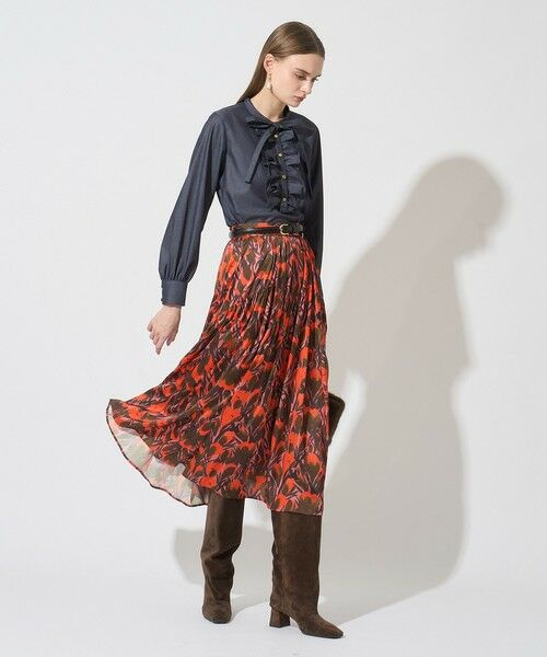 ANAYI / アナイ シャツ・ブラウス | 【セットアップ対応商品】ライトデニムタイ付き ブラウス | 詳細7