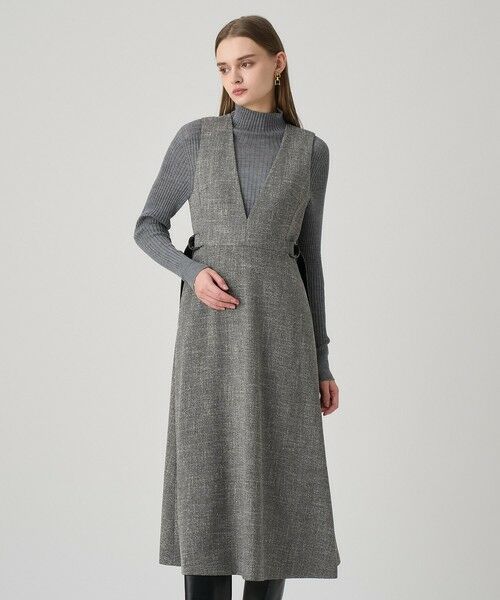 ANAYI / アナイ ドレス | ウールライクツイードジャンパーワンピース | 詳細4