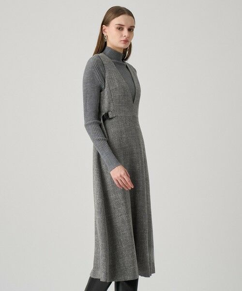 ANAYI / アナイ ドレス | ウールライクツイードジャンパーワンピース | 詳細5