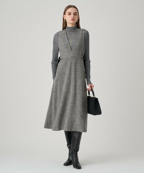 ANAYI / アナイ ドレス | ウールライクツイードジャンパーワンピース | 詳細6