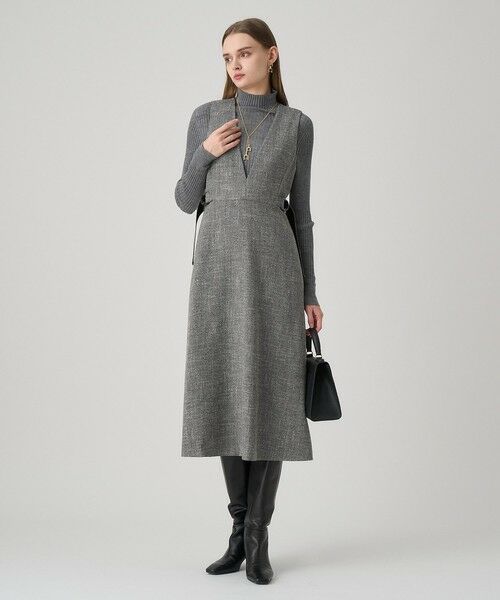 ANAYI / アナイ ドレス | ウールライクツイードジャンパーワンピース | 詳細7