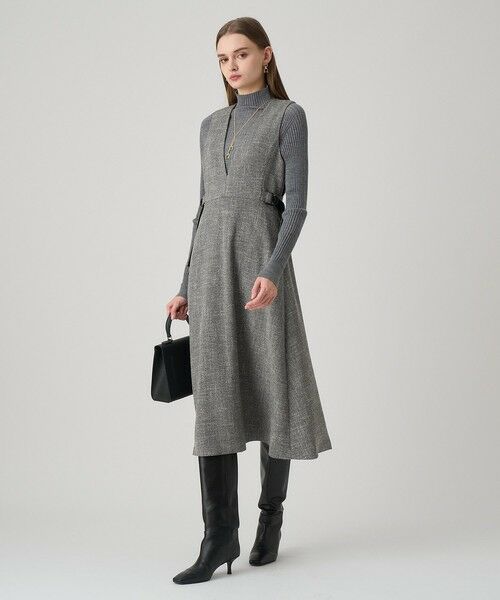 ANAYI / アナイ ドレス | ウールライクツイードジャンパーワンピース | 詳細8