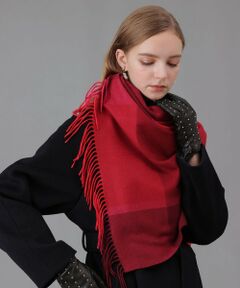 ANAYI / アナイ マフラー・ショール・スヌード・ストール | パネルチェックカシミヤストール