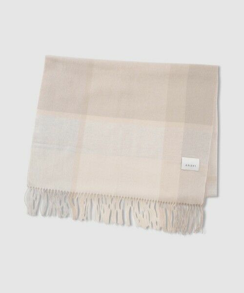 ANAYI / アナイ マフラー・ショール・スヌード・ストール | パネルチェックカシミヤストール | 詳細5
