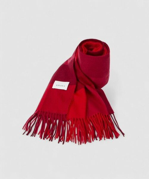 ANAYI / アナイ マフラー・ショール・スヌード・ストール | パネルチェックカシミヤストール | 詳細12