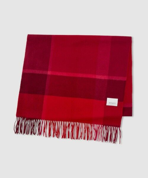 ANAYI / アナイ マフラー・ショール・スヌード・ストール | パネルチェックカシミヤストール | 詳細13