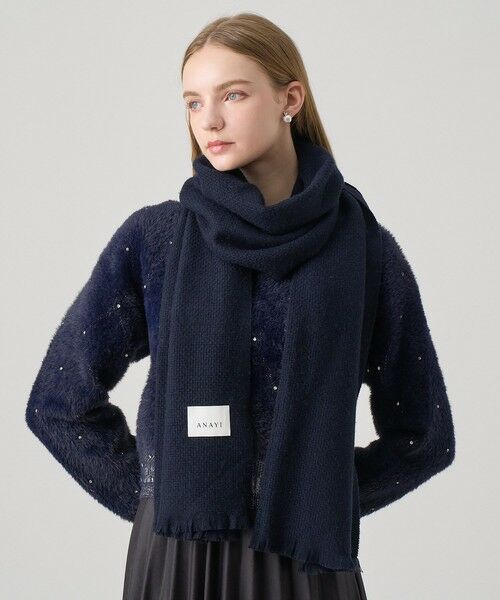ANAYI / アナイ マフラー・ショール・スヌード・ストール | ウールカシミヤプリペラストール | 詳細8