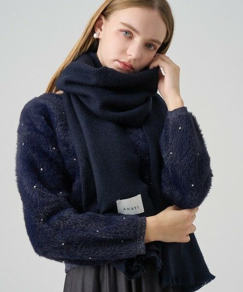 ANAYI / アナイ マフラー・ショール・スヌード・ストール | ウールカシミヤプリペラストール | 詳細9