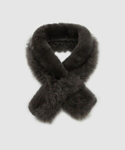 ANAYI / アナイ マフラー・ショール・スヌード・ストール | カシミヤ×レッキスコンビマフラー(charcoal grey (94))