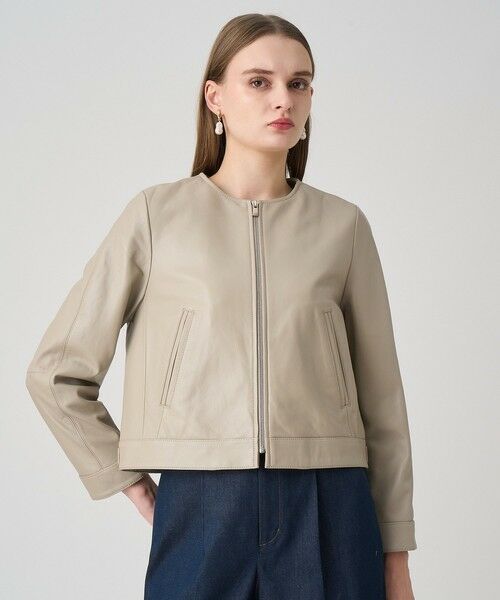 ANAYI / アナイ レザーブルゾン・ジャケット | ラムレザーファスナーブルゾン | 詳細1