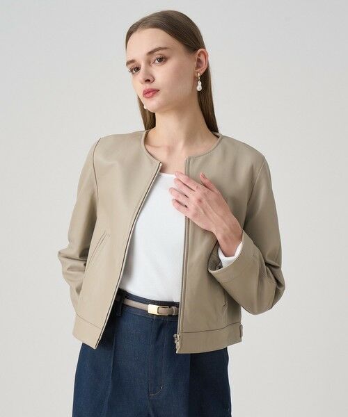 ANAYI / アナイ レザーブルゾン・ジャケット | ラムレザーファスナーブルゾン | 詳細2