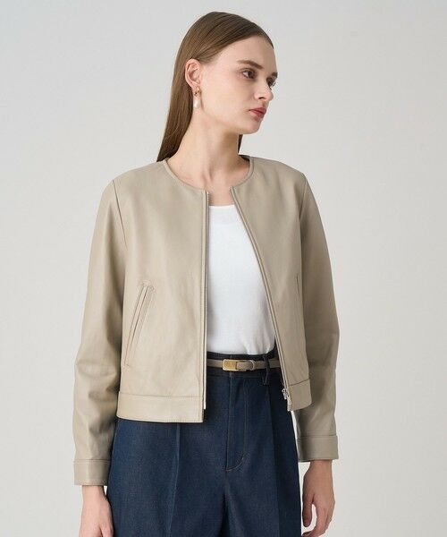 ANAYI / アナイ レザーブルゾン・ジャケット | ラムレザーファスナーブルゾン | 詳細3