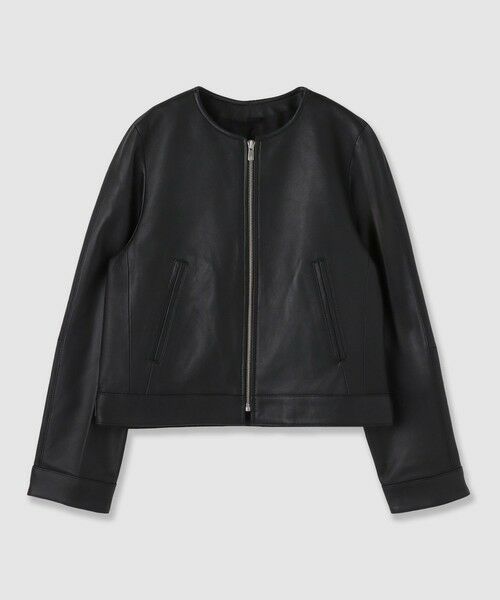 ANAYI / アナイ レザーブルゾン・ジャケット | ラムレザーファスナーブルゾン(black (95))