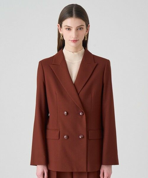 ANAYI / アナイ テーラードジャケット | 【セットアップ対応商品】マットクロスピークドラペル ジャケット | 詳細1