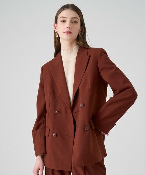 ANAYI / アナイ テーラードジャケット | 【セットアップ対応商品】マットクロスピークドラペル ジャケット | 詳細4