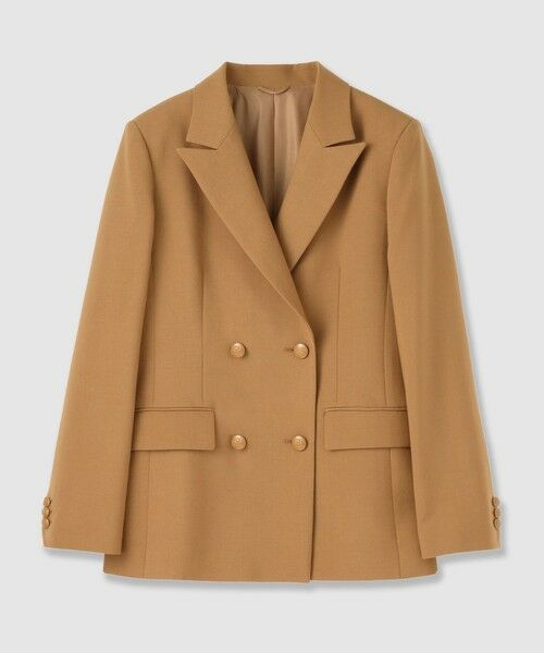 ANAYI / アナイ テーラードジャケット | 【セットアップ対応商品】マットクロスピークドラペル ジャケット(camel (84))