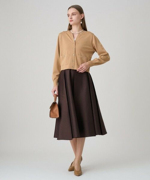 ANAYI / アナイ ミニ・ひざ丈スカート | ツイルタックプリーツフレア スカート | 詳細6