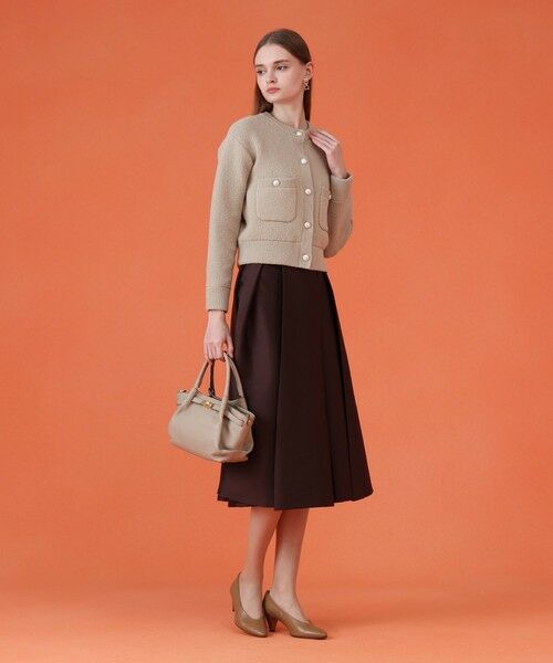 ANAYI / アナイ ミニ・ひざ丈スカート | ツイルタックプリーツフレア スカート | 詳細3