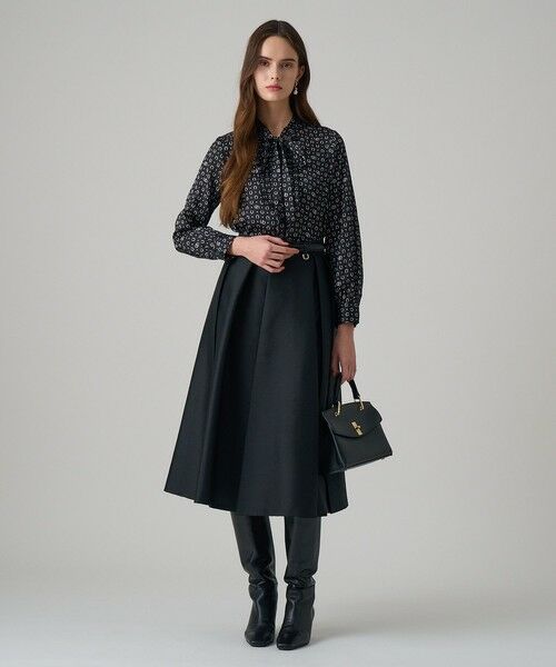 ANAYI / アナイ ミニ・ひざ丈スカート | ツイルタックプリーツフレア スカート | 詳細13