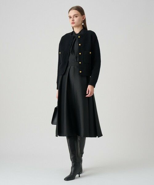 ANAYI / アナイ ミニ・ひざ丈スカート | ツイルタックプリーツフレア スカート | 詳細14