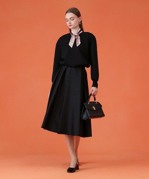 ANAYI / アナイ ミニ・ひざ丈スカート | ツイルタックプリーツフレア スカート | 詳細15