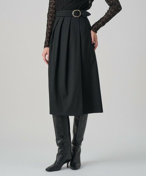ANAYI / アナイ ロング・マキシ丈スカート | ソフトサキソニーアシメタックスカート | 詳細10