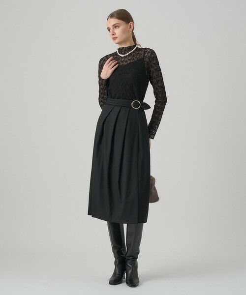 ANAYI / アナイ ロング・マキシ丈スカート | ソフトサキソニーアシメタックスカート | 詳細12