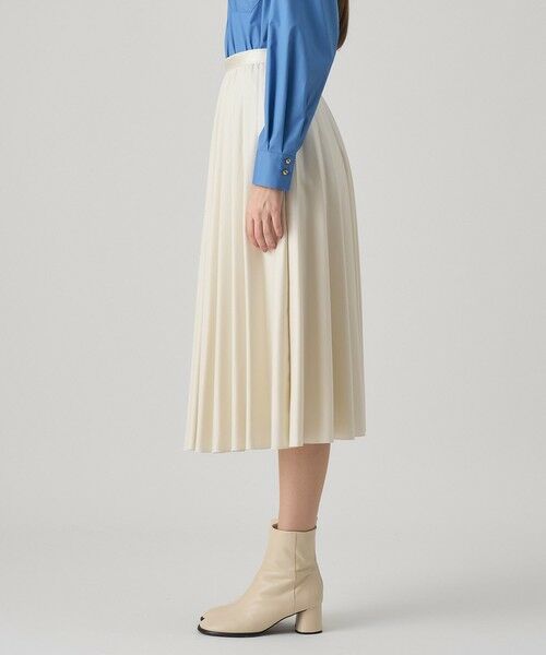 ANAYI / アナイ ロング・マキシ丈スカート | レザーライクサテンプリーツスカート | 詳細3