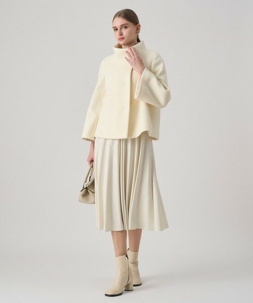 ANAYI / アナイ ロング・マキシ丈スカート | レザーライクサテンプリーツスカート | 詳細7