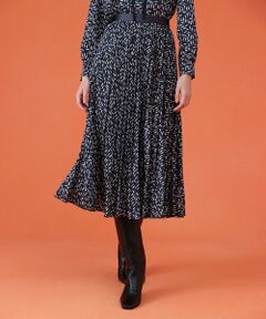 ANAYI / アナイ ロング・マキシ丈スカート | 【セットアップ対応商品】リッププリントプリーツ スカート