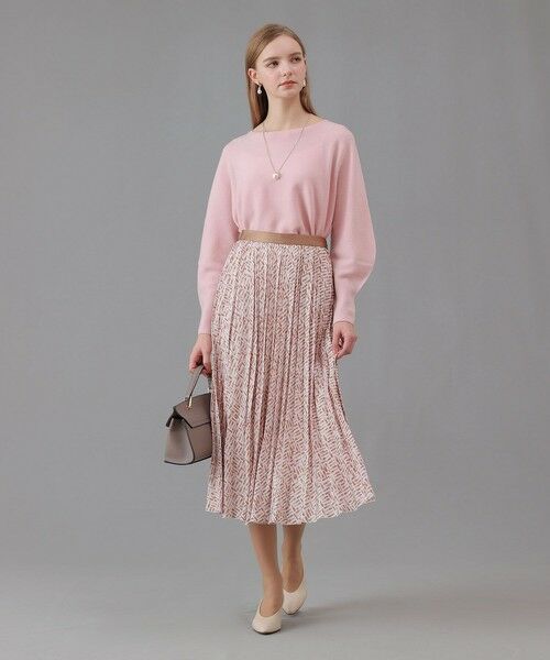 ANAYI / アナイ ロング・マキシ丈スカート | 【セットアップ対応商品】リッププリントプリーツ スカート | 詳細3