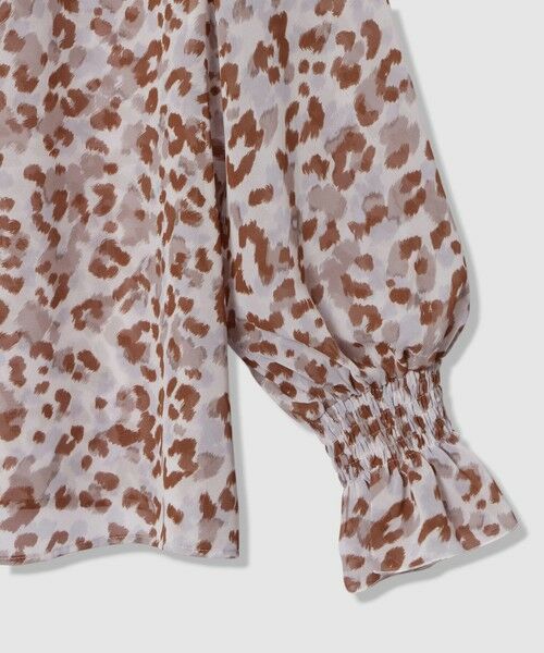 ANAYI / アナイ シャツ・ブラウス | レオパードプリントリボンタイブラウス | 詳細11