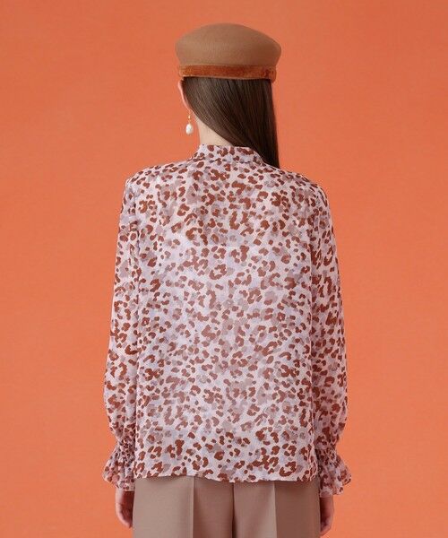ANAYI / アナイ シャツ・ブラウス | レオパードプリントリボンタイブラウス | 詳細3
