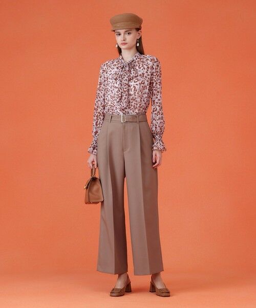 ANAYI / アナイ シャツ・ブラウス | レオパードプリントリボンタイブラウス | 詳細6
