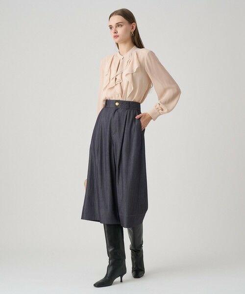 ANAYI / アナイ シャツ・ブラウス | ジョーゼットバイカラーラッフル ブラウス | 詳細19