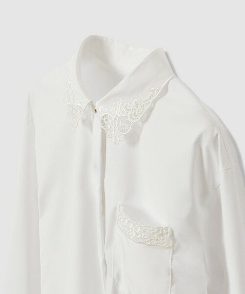 ANAYI / アナイ シャツ・ブラウス | エンブレム刺繍シャツ | 詳細9