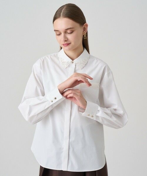 ANAYI / アナイ シャツ・ブラウス | エンブレム刺繍シャツ | 詳細4