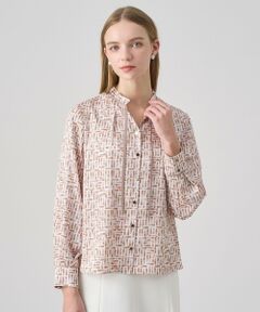 ANAYI / アナイ シャツ・ブラウス | 【セットアップ対応商品】リッププリントフリルネック ブラウス