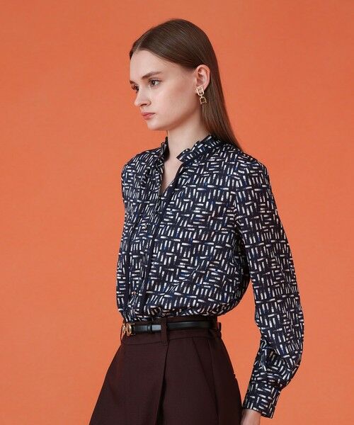 ANAYI / アナイ シャツ・ブラウス | 【セットアップ対応商品】リッププリントフリルネック ブラウス | 詳細9