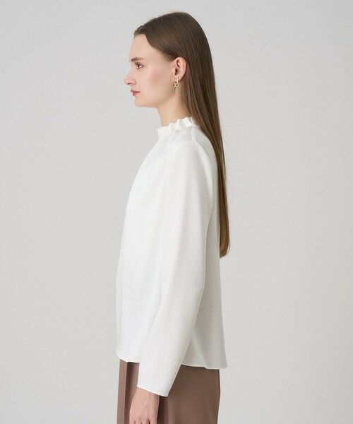 ANAYI / アナイ シャツ・ブラウス | ハンマーサテンスタンド ブラウス | 詳細2