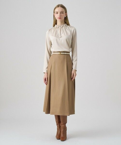 ANAYI / アナイ シャツ・ブラウス | ハンマーサテンスタンド ブラウス | 詳細17