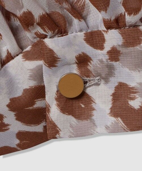 ANAYI / アナイ ロング・マキシ丈ワンピース | レオパードプリントフリルスリーブワンピース | 詳細13